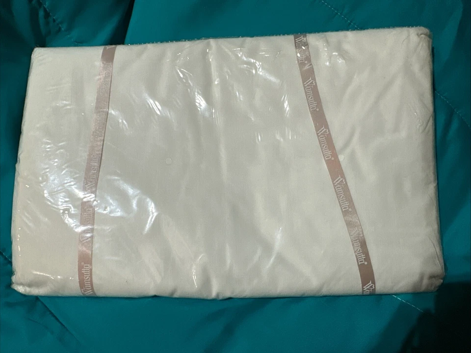 Christian Dior Sheets Supercale Plus 200 Count Queen Flat Sheet White Cotton NWT - Image 4 of 4