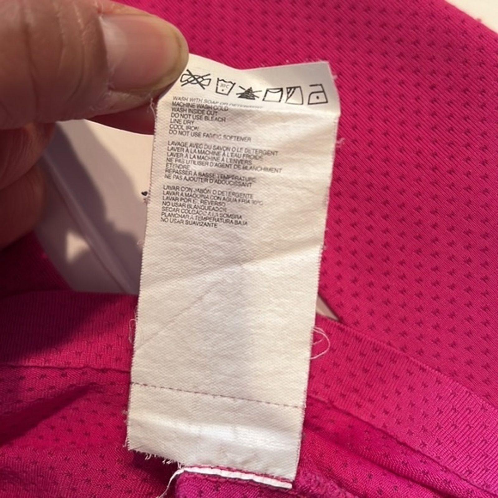 Roxy Pullover reflective tabs thumbholes pink hal… - image 11