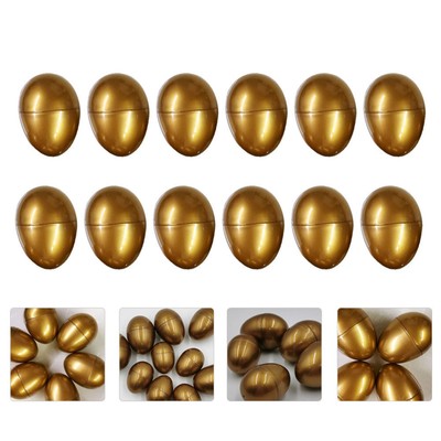 Fillable Gold Eggs Party Favor Eggshell Toys Metallic Eggs Fillable DIY Egg