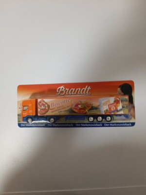 Mini Werbetruck Scania Brandt Zwieback Biscotte NEU in OVP