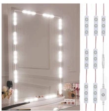 Dimmable Vanity Lights Makeup Mirror LED Light Kit 60 LEDs 10ft Hollywood Style