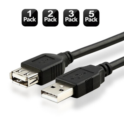 Premium Quality SuperSpeed USB 2.0 A M-F AM-AF Extension Cable Data Cable for PC