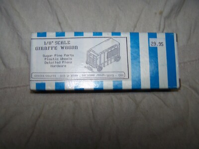 Circus Crafts #CW-26, 1/8'' Scale Giraffe Wagon(kit)