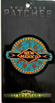 New Mexico Embroidered  Iron- On Souvenir Patch Great Mountain West