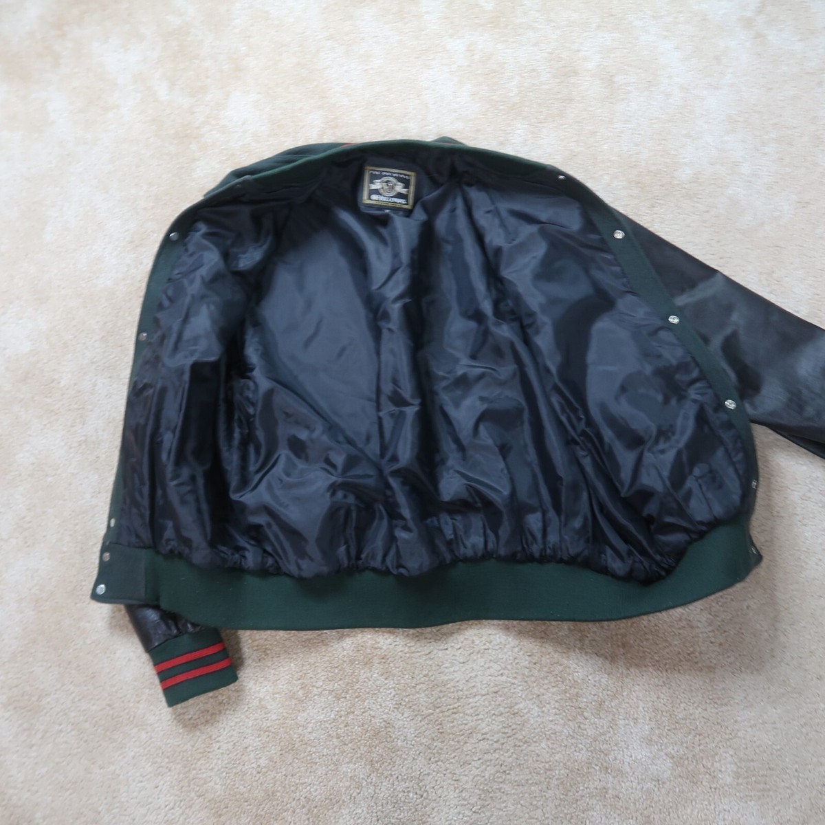 Vintage Mountain Dew Varsity Jacket Men's XL Mtn Dew Green Black