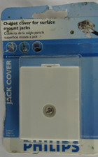 Philips Surface Jack, Modular Outlet Phones SDJ6019/17, White 6 Conductor NOS