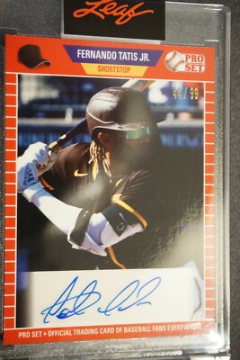  2021 Pro Set FERNANDO TATIS JR  AUTOGRAPH #44/99