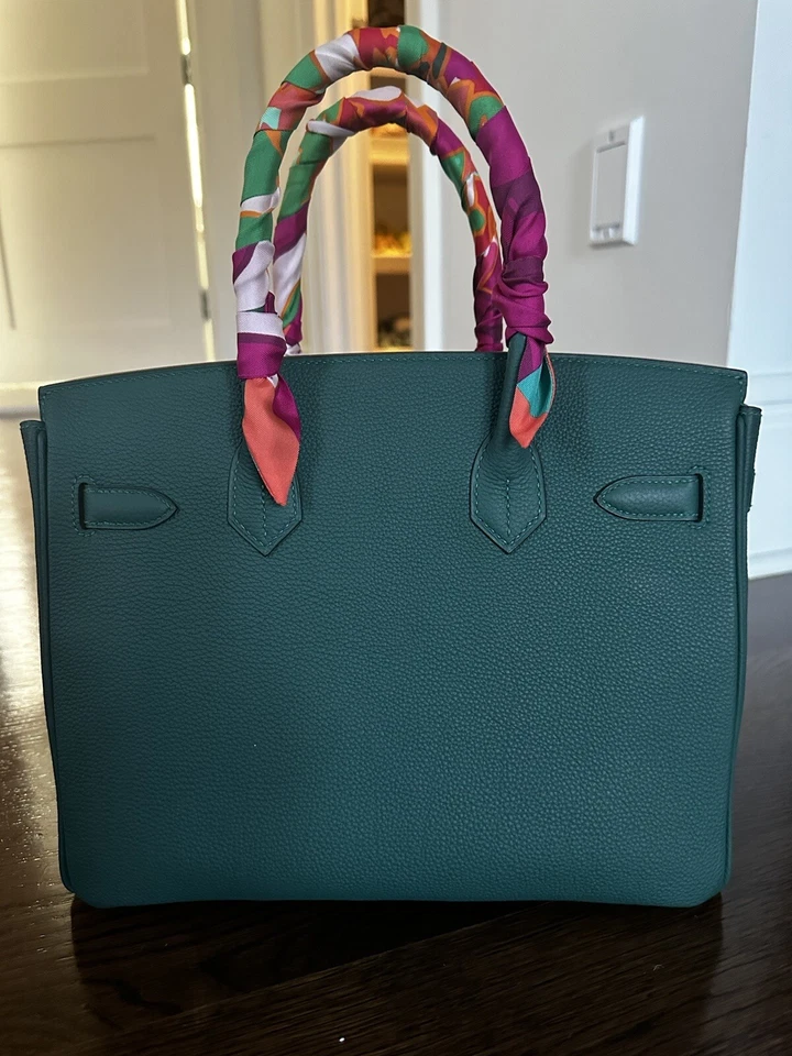 SELLO HERMES BIRKIN 30 TOGO MALAQUITA GHW C 2018 COMPRA Foto 3 de 4