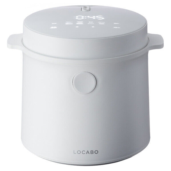 LOCABO White 45% Carbohydrate & calorie reduction rice cooker JM