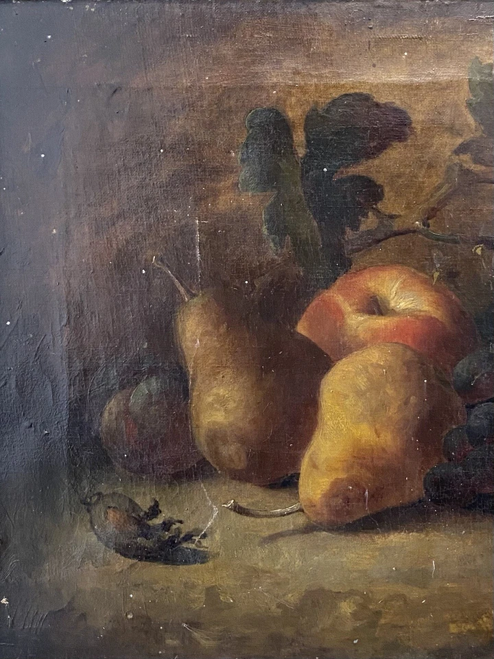 🔥 Historic Antique British Old Master Still Life Oil Painting, HOMANN - London - Image 4 of 4