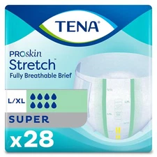 Tena Stretch Super Incontinence Brief, Large / Extra Large (BG/1)
