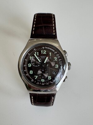 Vintage Swatch Irony Tachymeter V8 Men's Watch 47mm