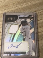 2022 Select Bryan De La Cruz Rookie Patch Auto Holo Prizm /199 RJA-BC