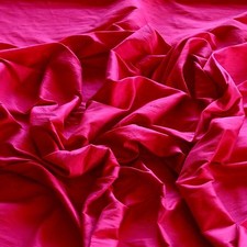 Fuchsia Dupioni Silk, 100 Silk, 44"/54" W, By the Yard S-116