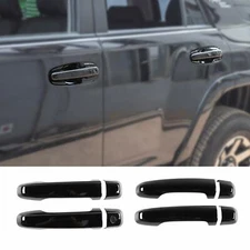 4pcs Exterior Car Door Handle Decor Trim Cover Kit for Pro 4Runner 2010+ Black