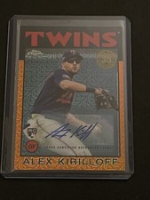 2021 ALEX KIRILLOFF TOPPS UPDATE 1986 35TH ANNIVERSARY CHROME ORANGE AUTO 21/25