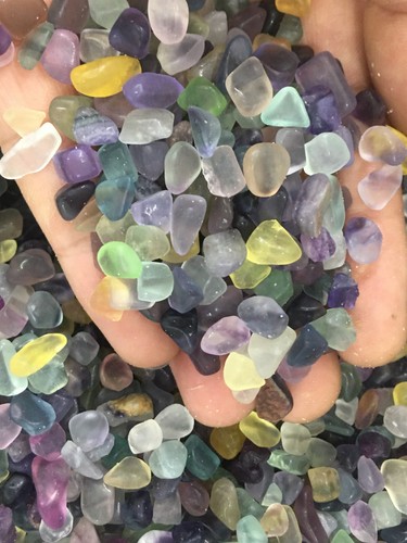 2.2LB Natural fluortie gravel Quartz crystal Reiki healing gift - Picture 5 of 11