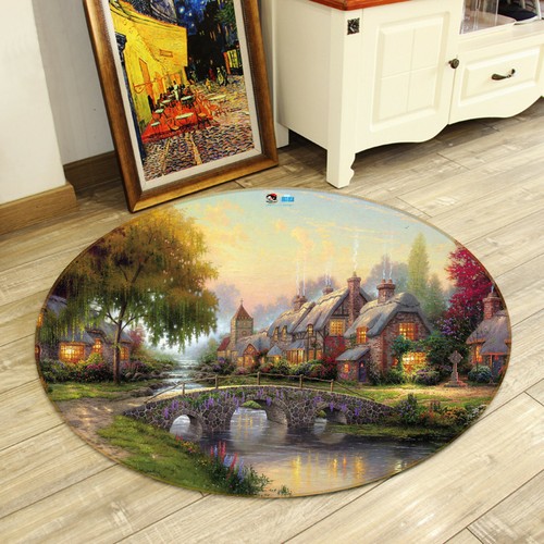 3D Villa Bridge Tree ZHUA2177 Game Non Slip Rug Mat Photo Carpet Zoe - Foto 2 di 5