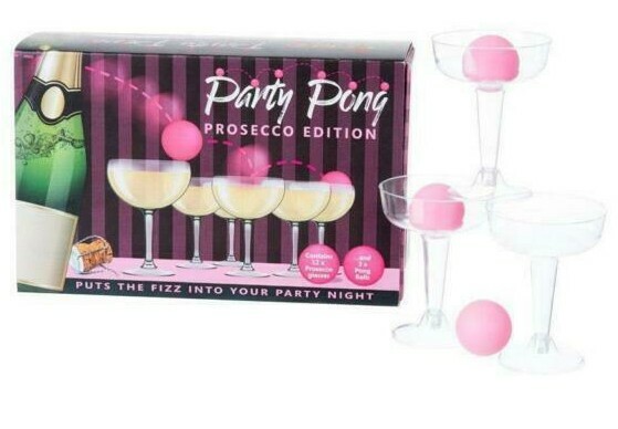 PROSECCO FIZZY DIZZY PARTY GAME DRINKING PING PONG GLASS BALL XMAS FUNTIME