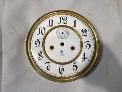 Antiker Wiener Regulator Wanduhr Uhr Gustav Becker Porzellan