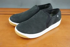 Bogs Kicker Shoes Women Size 7.5 Black Leather Waterproof Slip On Casual Sneaker