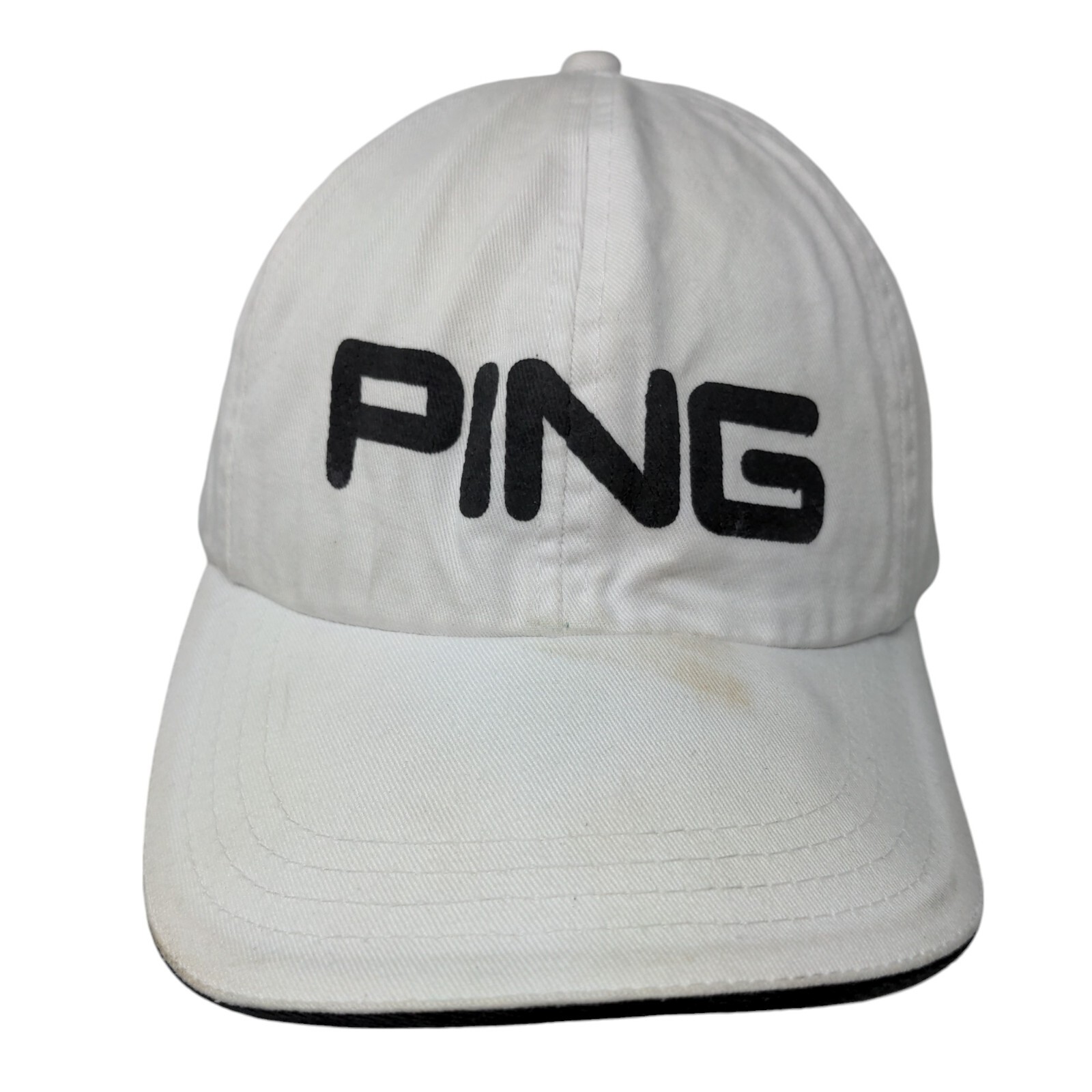 Ping Strapback Hat White One Size Adjustable Embr… - image 1