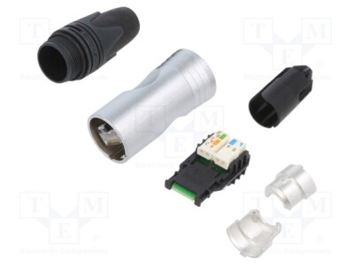 1 Stück, ETHERCON CAT6A CABLE CONNECTOR SELF-TERMINATION NTR-NE8MX6 /E2DE