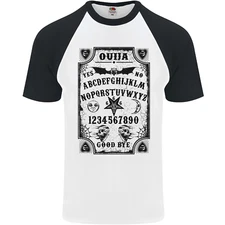 Ouija Board Voodoo Demons Spirits Halloween Mens S/S Baseball T-Shirt