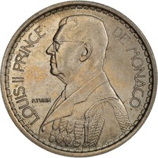 [#951584] Münze, Monaco, Louis II, 20 Francs, Vingt, 1947, SS, Kupfer-Nickel, KM