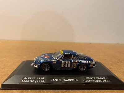 Alpine A110 1600SC 1976 Rallye Monte-Carlo – Trofeu 1/43, Modifiée, Boîte
