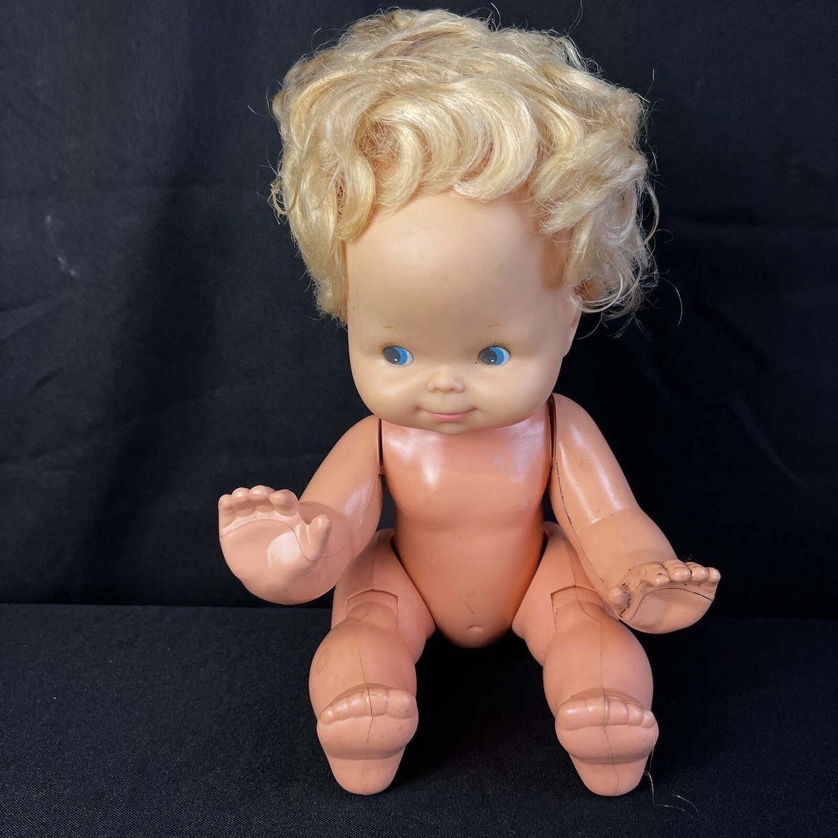 激レア Vintage 1974 Libby Doll Mattel Baby That-a-way Doll Vintage 1974 Battery Op Vinyl Head