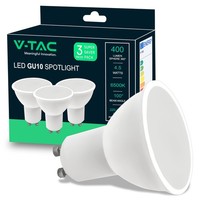 LED GU10 4.5W 400Lm 6500K Kaltweiß V-Tac 3Er Set Leuchtmittel