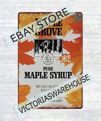 Maple Grove Vermont Syrup tin sign