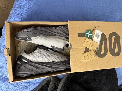 adidas Yeezy 700 MNVN Metallic Gray/Black Men's Low Top Lace-Up Sneakers GW9524