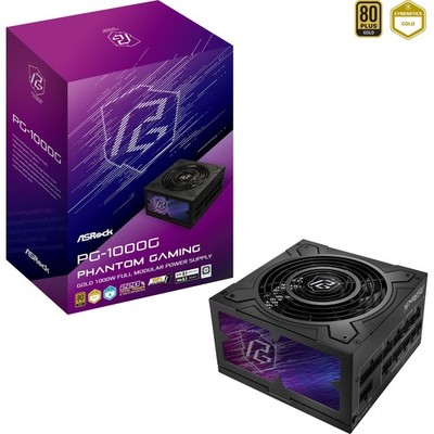 ASRock Phantom Gaming PG-1000G, PC-Netzteil, schwarz