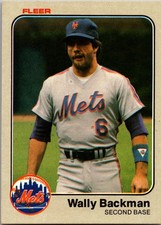 1983 Fleer Wally Backman #537