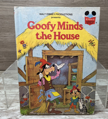 Vintage Goofy Minds The House Disney HC Book 1975 - Wonderful World of Reading