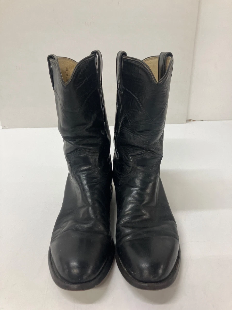 Justin Boots with Upper Leather Black Boots for Men for Sale  display picture 2