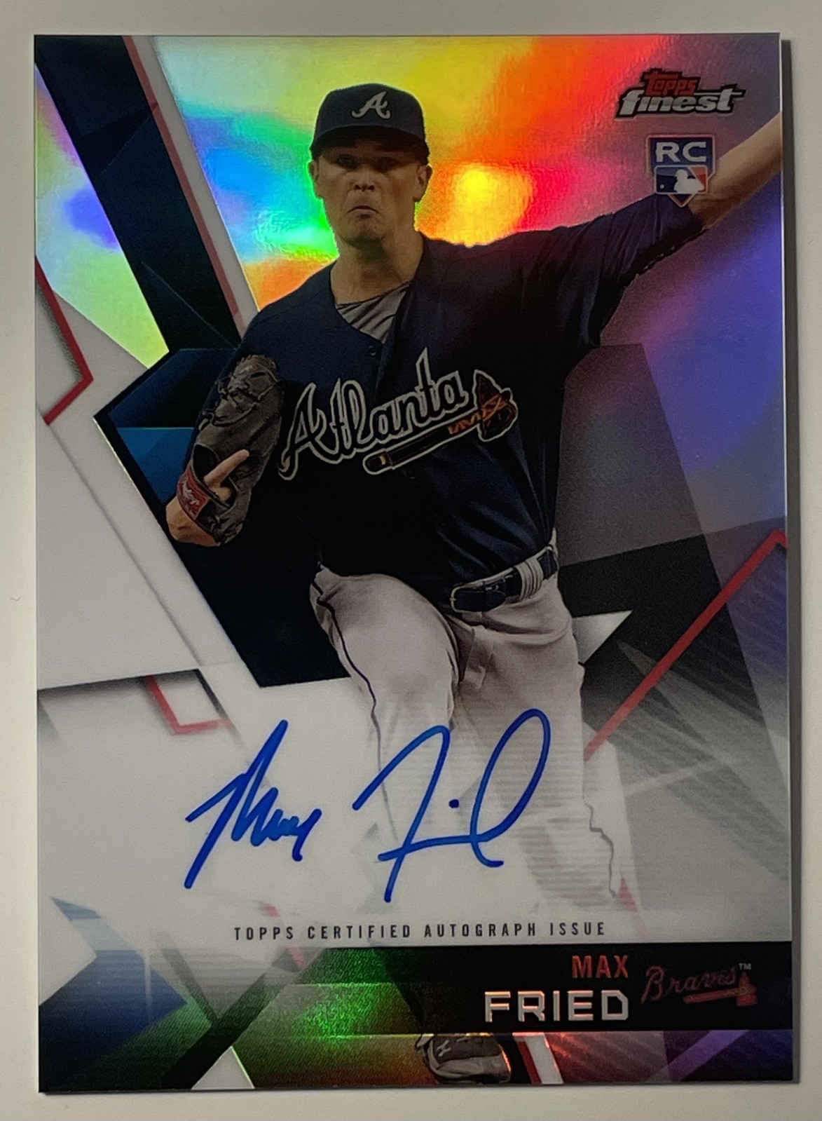 2018 Topps Finest - Autographs Max Fried #FA-MFR (AU, RC)