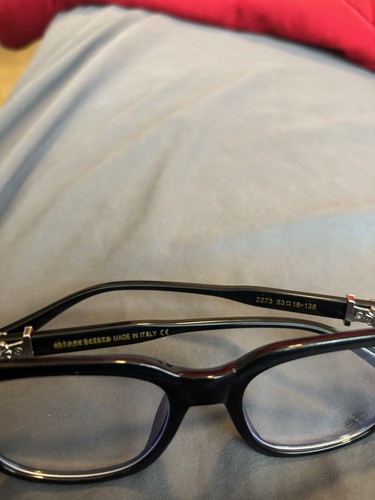Chrome Hearts 2273 Black Full Rim Plastic Eyeglass Frames 53-18-138