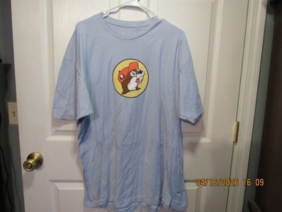 Buc-ees Bucees T-shirt Shirt South Carolina Sky Blue Beaver XL 100% Cotton