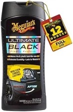 Black Plastic Restorer for Faded Car Trim