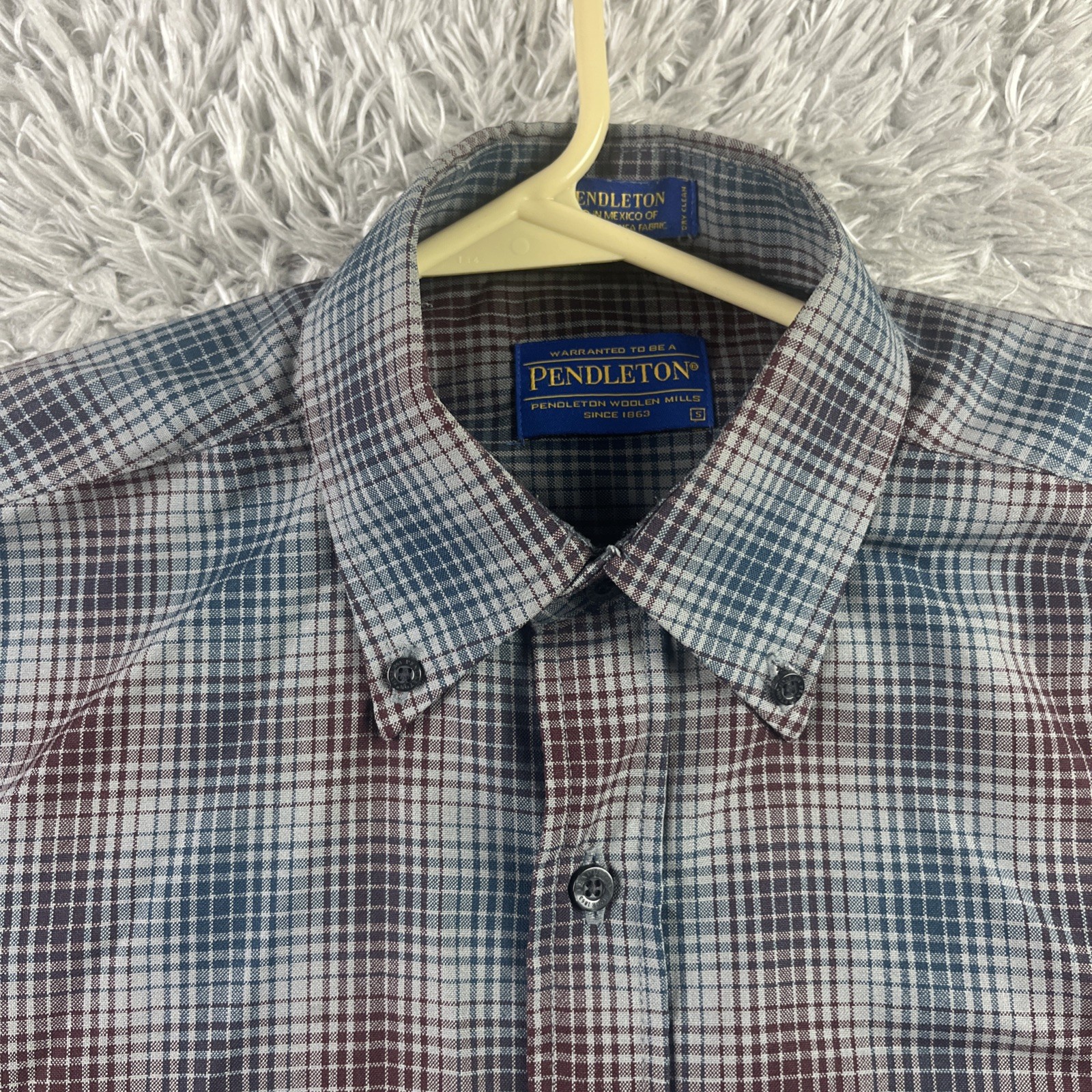 Pendleton 100% Worsted Wool Button Down Shirt Sir… - image 2