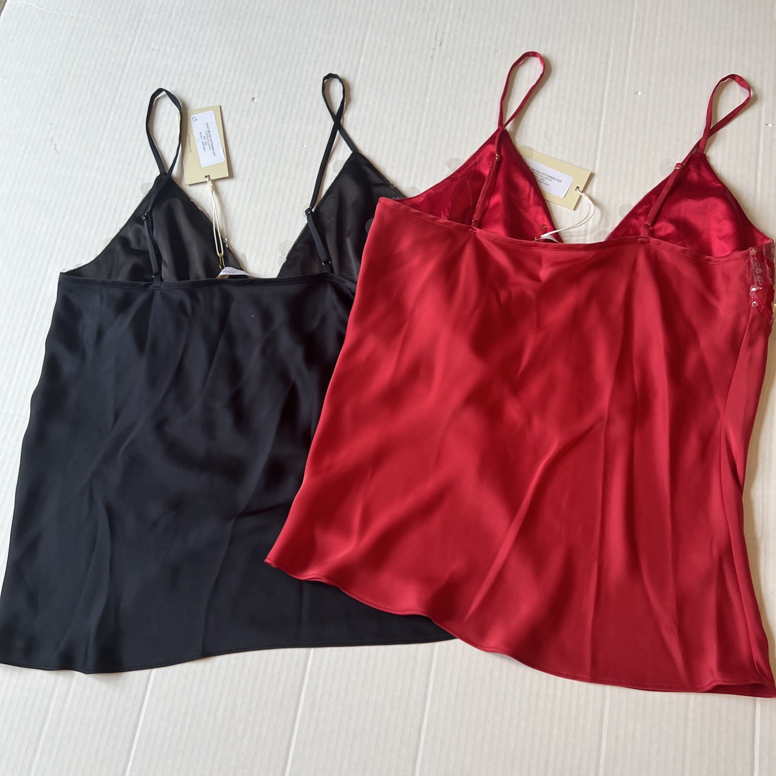 Ramy Brook Sz S Women's Black Red Sequin (2) Camisoles Tank Tops 💖NWOT💖 thumbnail 12