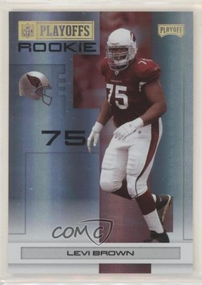 2007 Playoff NFL Playoffs Gold Holofoil 6/25 Levi Brown #135 Rookie RC 0b6