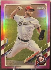 Washington 2021 Topps Chrome - Stephen Strasburg #176 Pink Refractor