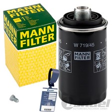 MANN FILTER ÖLWECHSELSET passend für AUDI A3 8P A4 B8 VW PASSAT B6 1.8-2.0 TSI