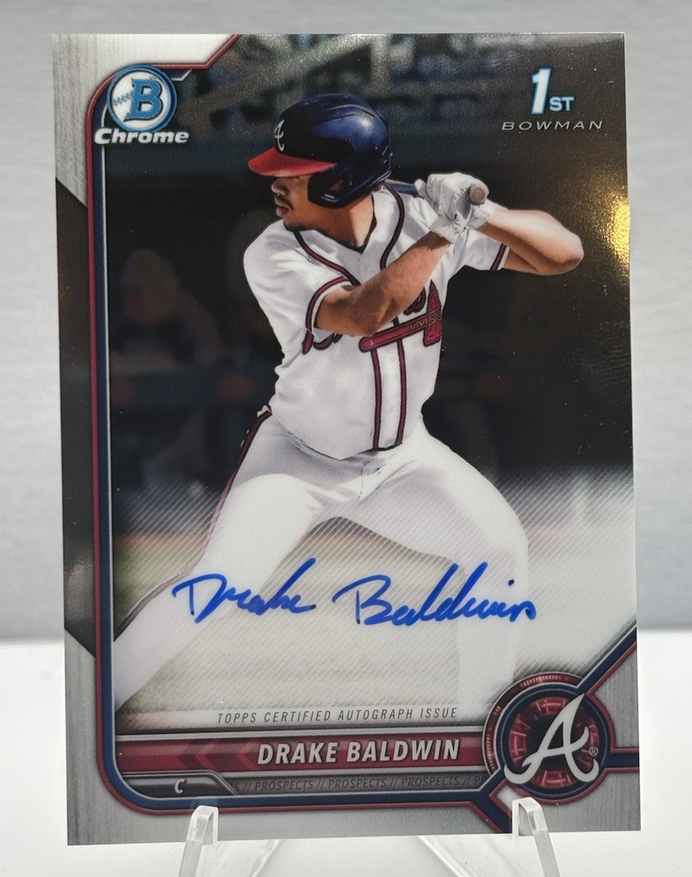 Drake Baldwin 2022 Bowman Chrome 1st Draft Auto 2025 ROTY! Atlanta Braves (JN)