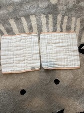 Lot Of 11 ClothEez Newborn Prefolds Organic Unbleached Cotton Second Quality