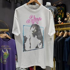 90s Selena Aged T-Shirt White XL